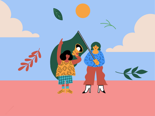 Illustration climate justice protest